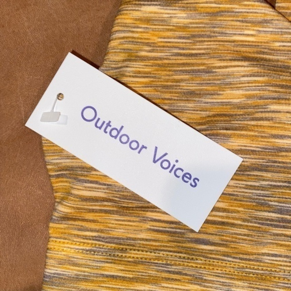 NWT Outdoor Voices Spacedye Bra Yellow - Picture 7 of 8
